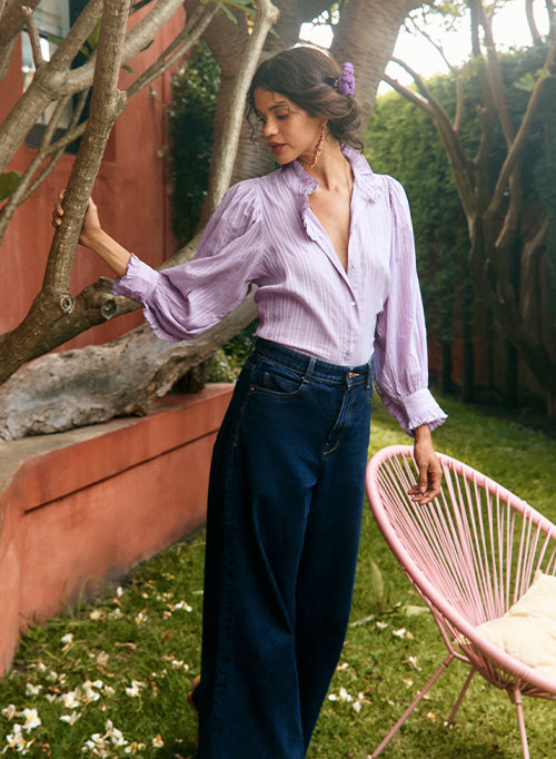 Marianna Blouse - Lilac
