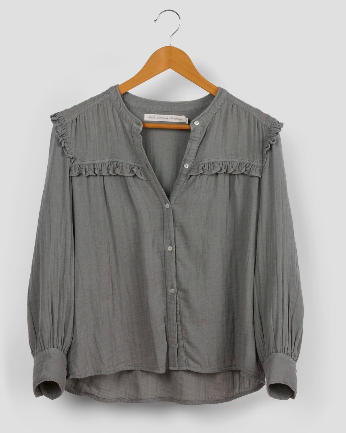 Isabella Blouse - Grey - Blouse - Marie Louise de Monterey