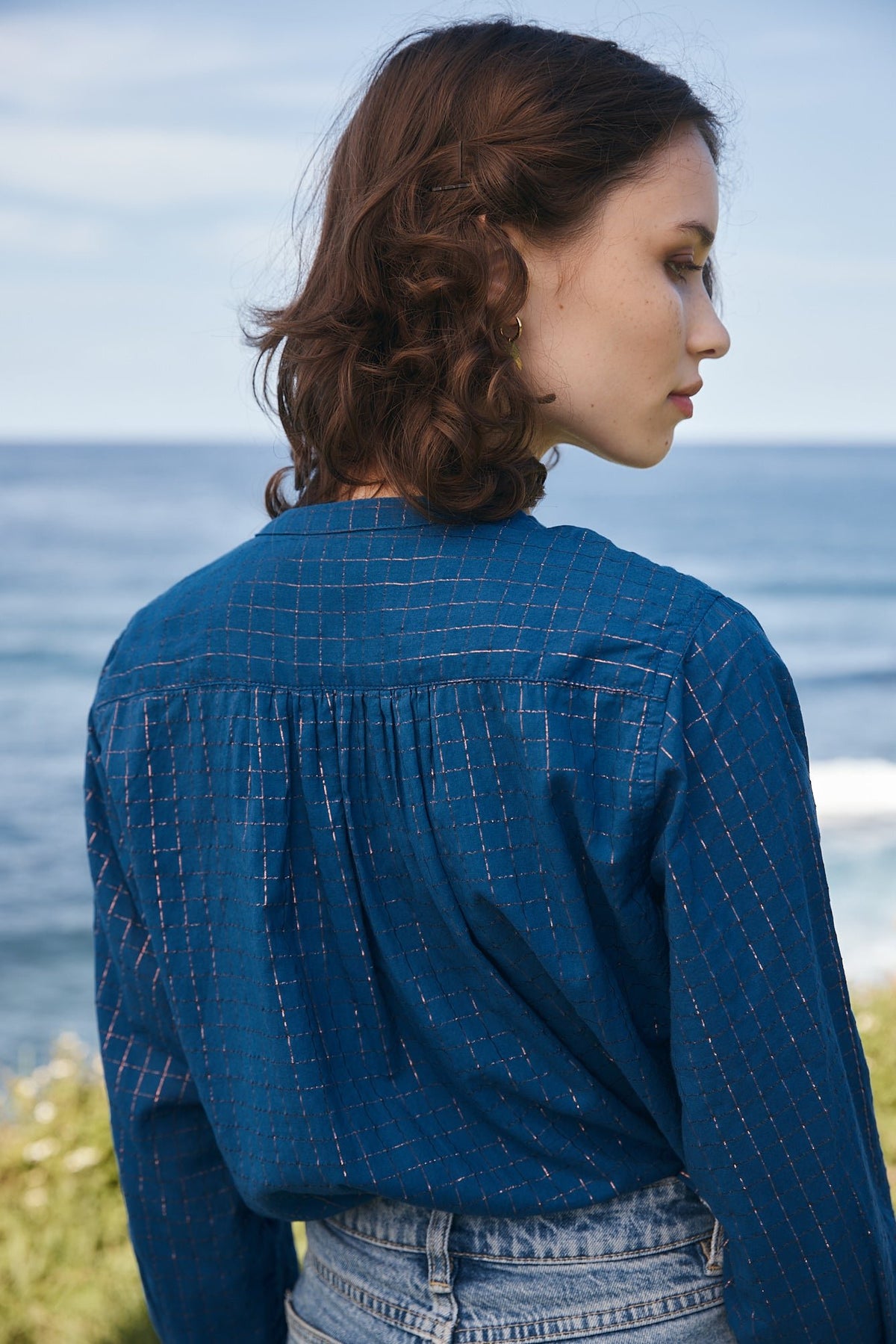 Bella blouse blue