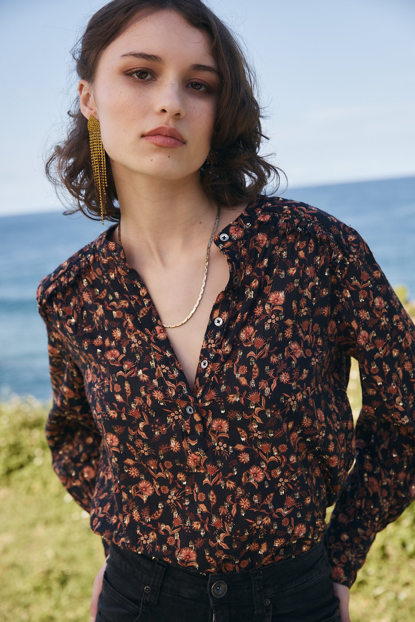 Delphine blouse - black