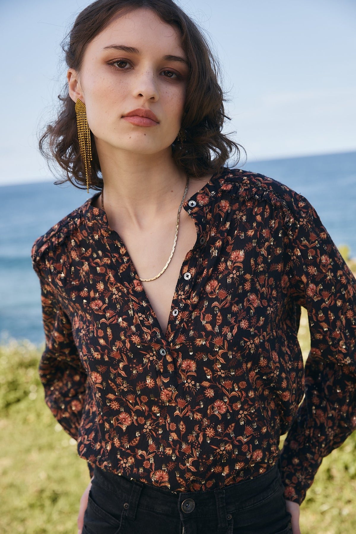 Delphine blouse - black