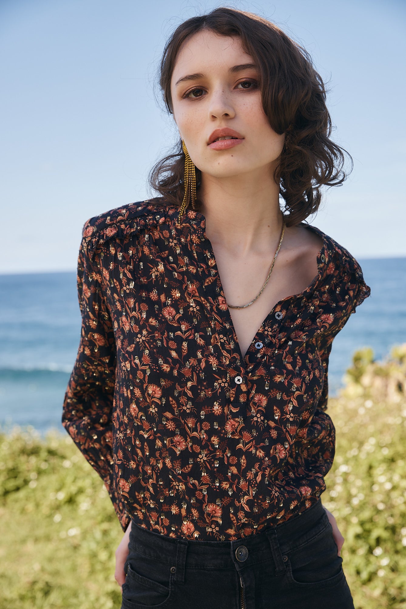 Delphine blouse - black