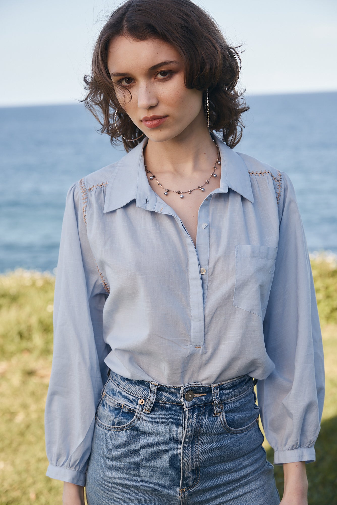 New Birkin Blouse - Blue