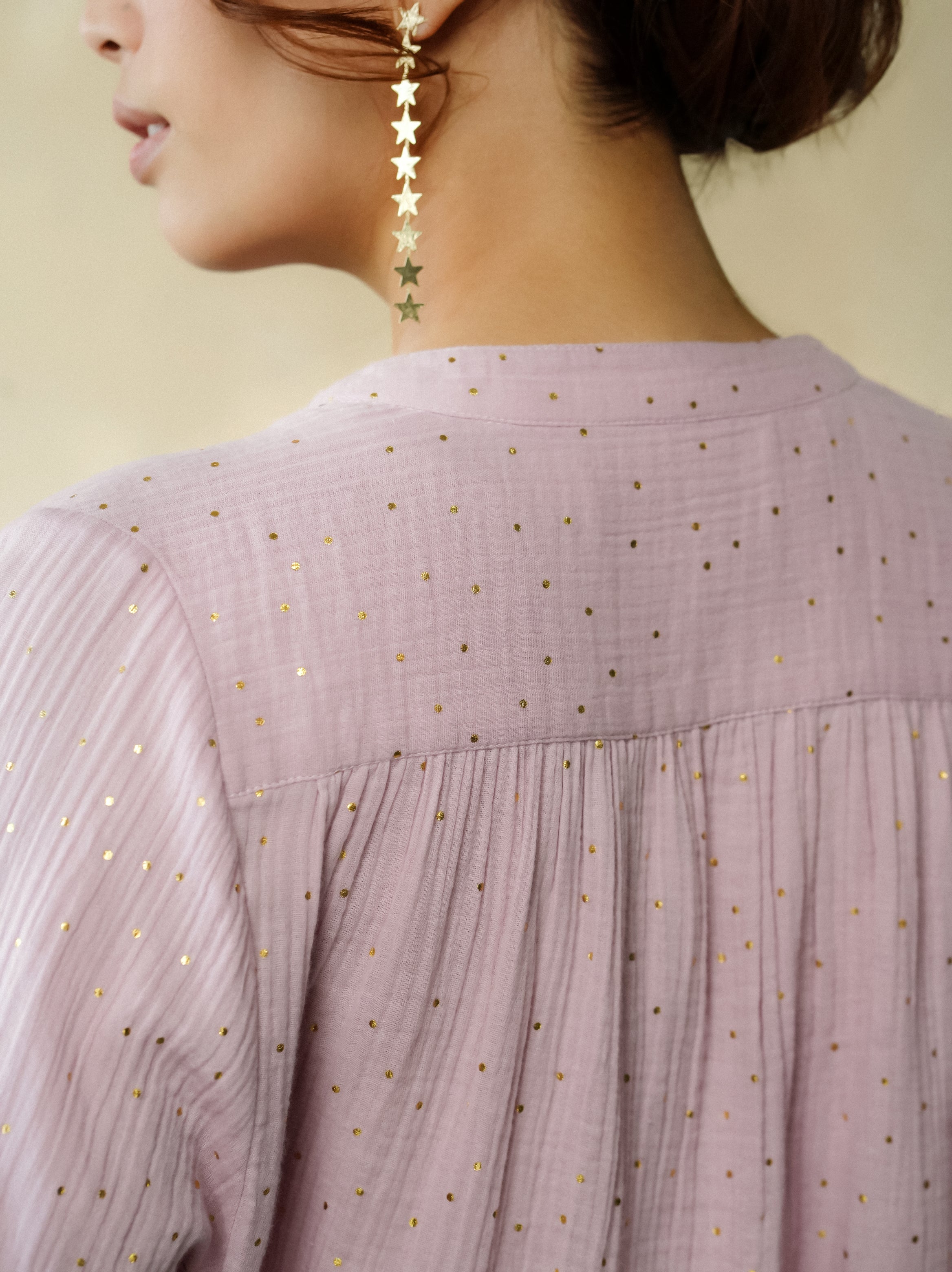 Ines Gold Dots Rose