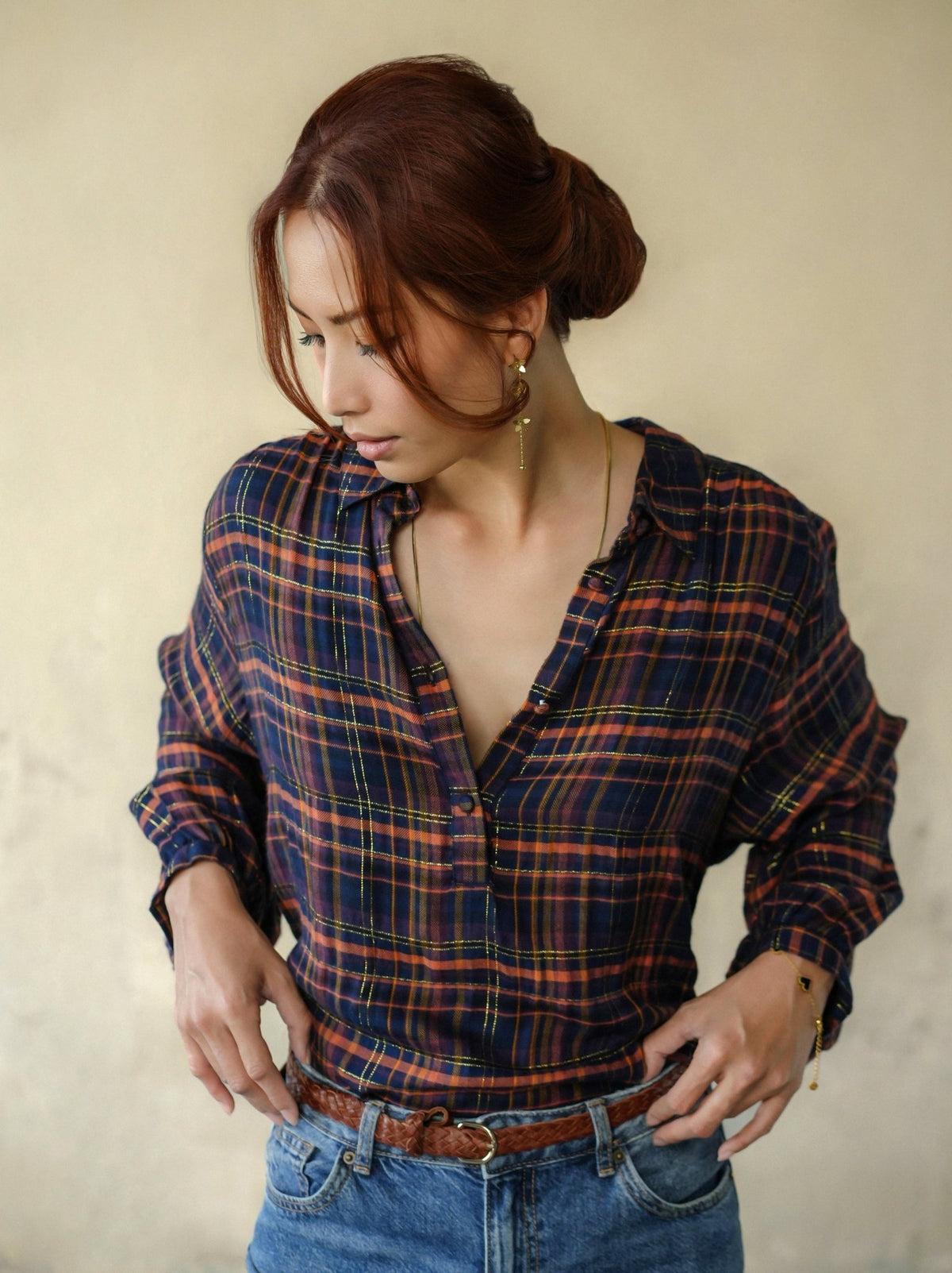 Birkin Blouse Navy - Marie Louise de Monterey