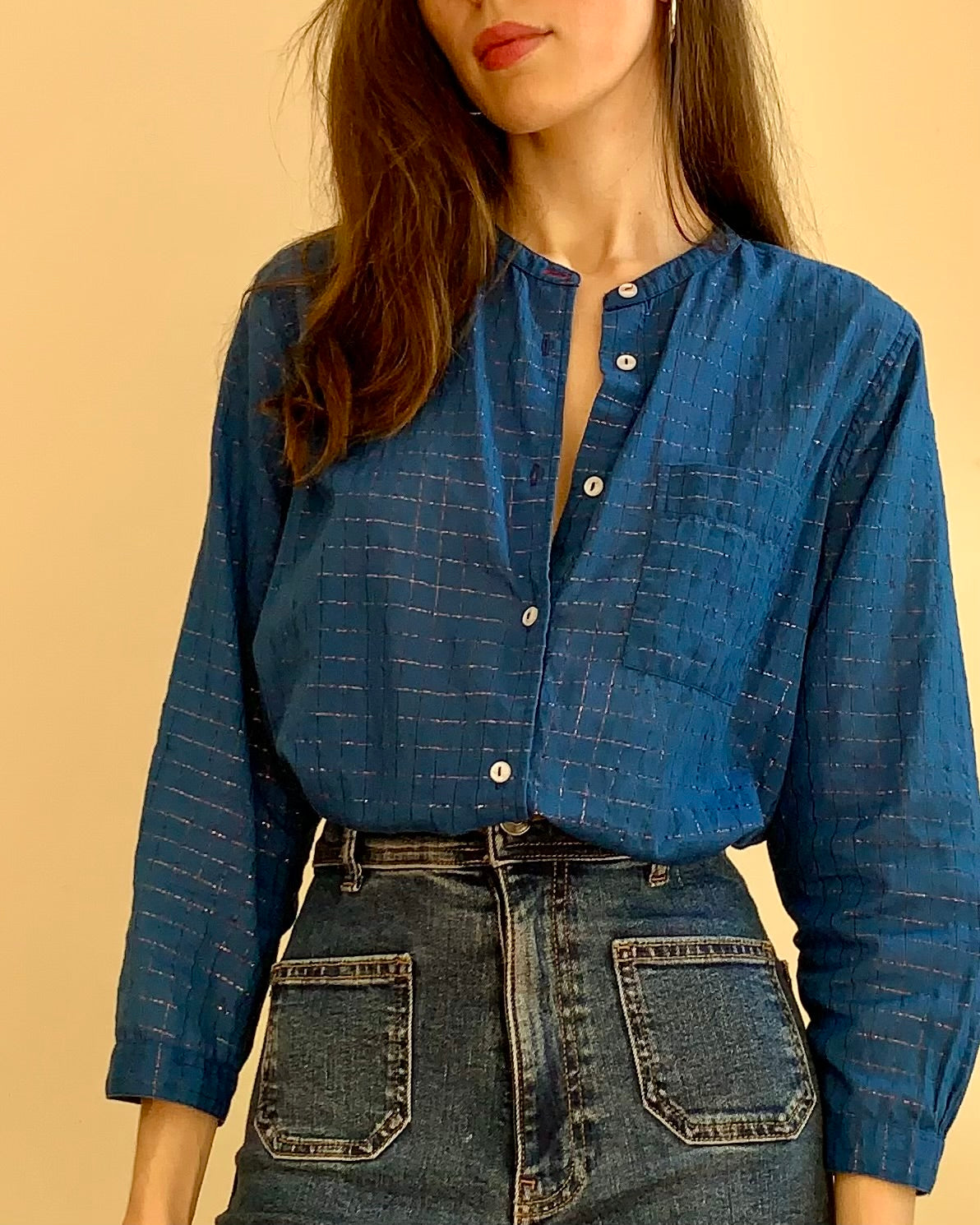 Bella blouse blue