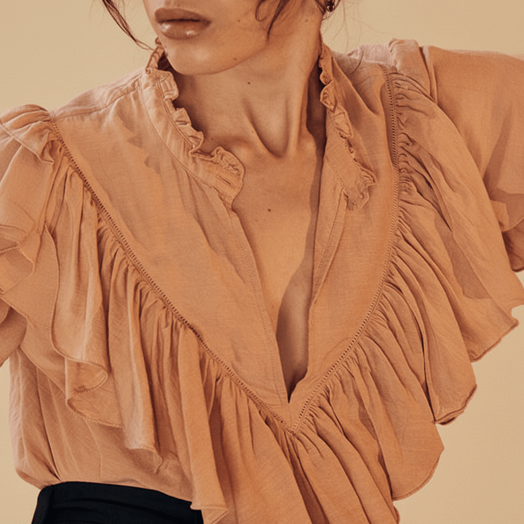 Cabaret Blouse toffee - Blouse - Marie Louise de Monterey