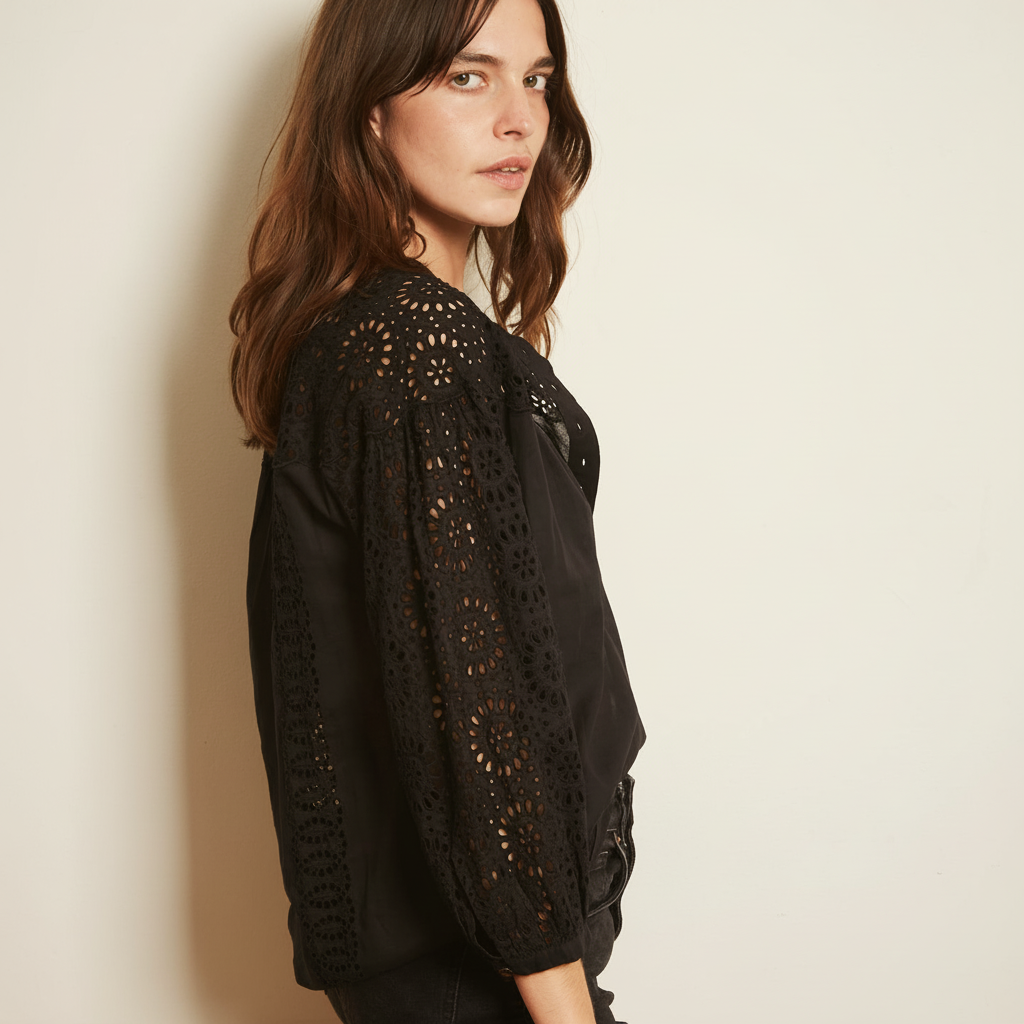 Circle Lace Blouse Black - Edited 3