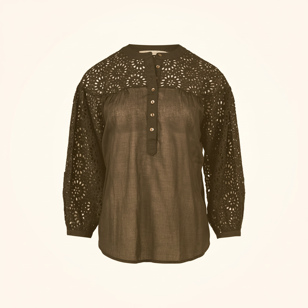 Circle Lace Blouse Black - Edited 5