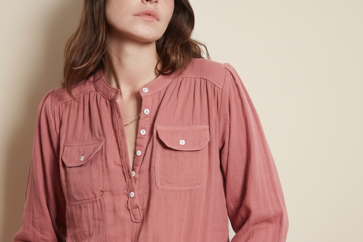 Amelie Blouse - Desert Pink