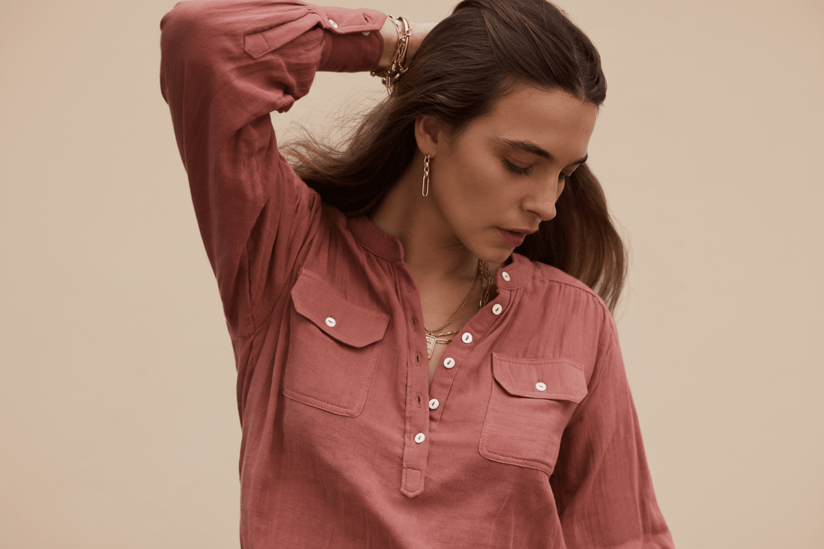Amelie Blouse - Desert Pink