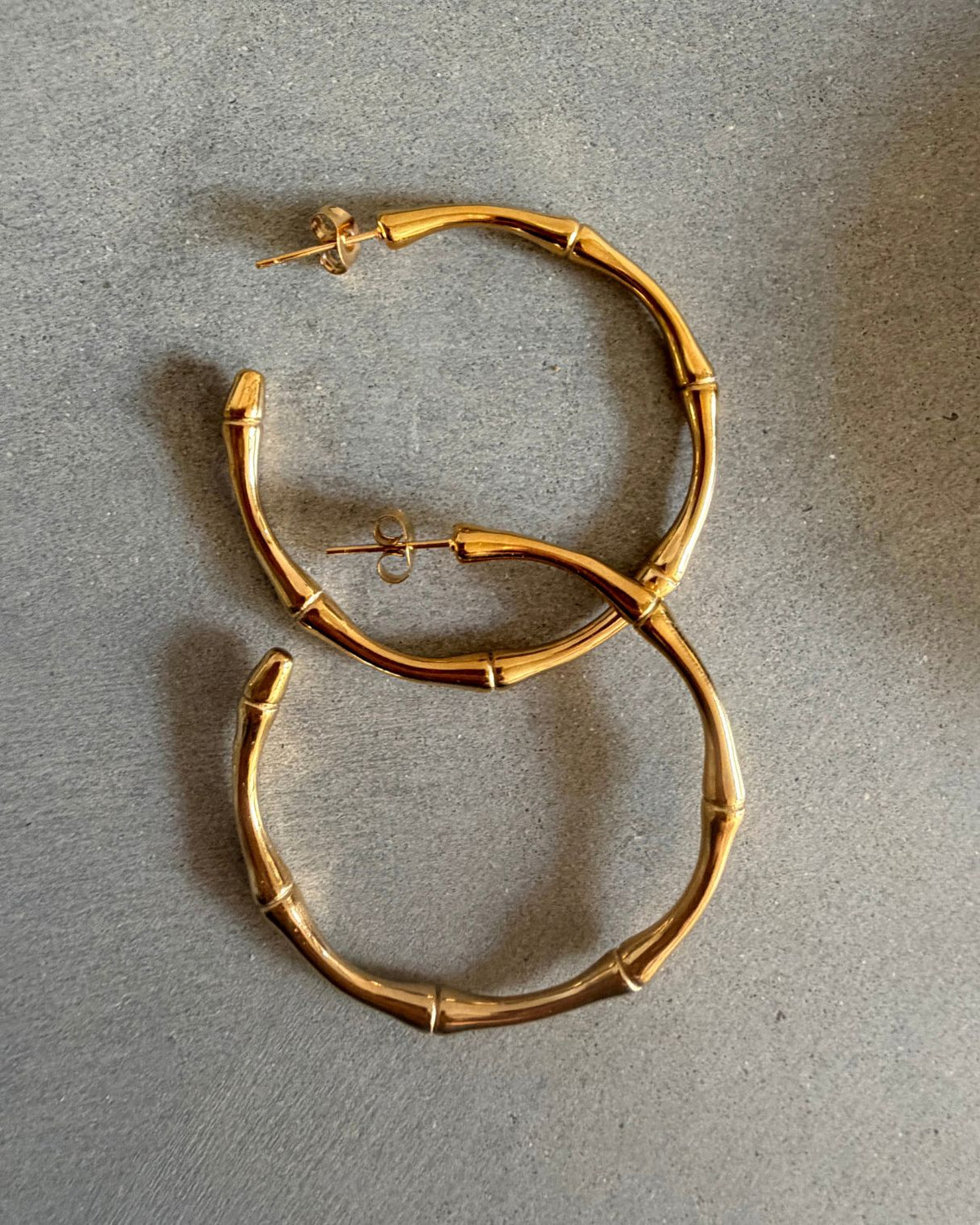 Bamboo Hoop Earrings