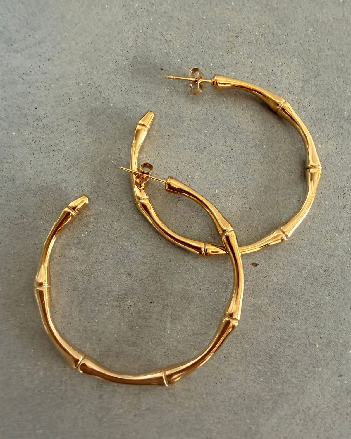 Bamboo Hoop Earrings