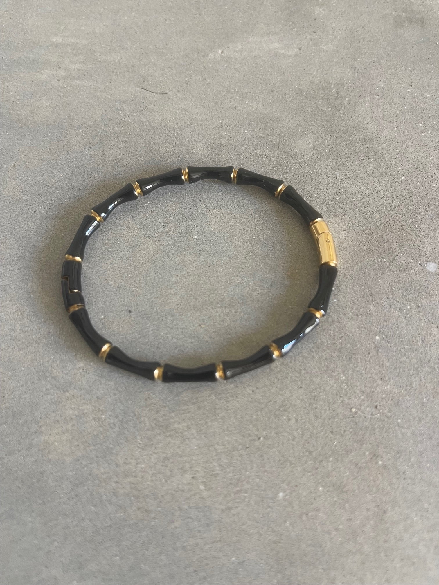 Bamboo Band Black - Resin Coated Stainless Steel