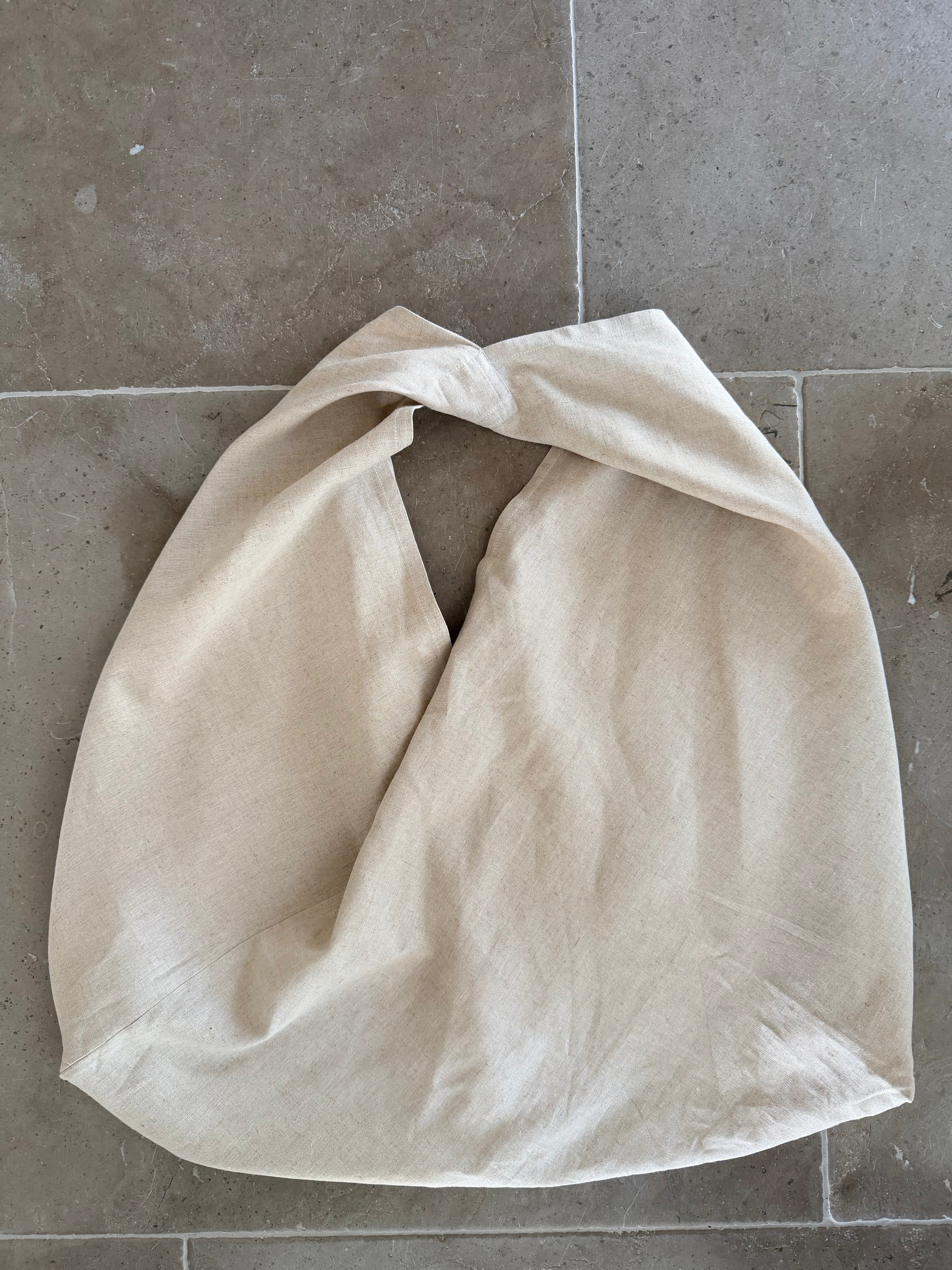 The Upcycled Linen Oversized Slouch Tote [Limited Batch]