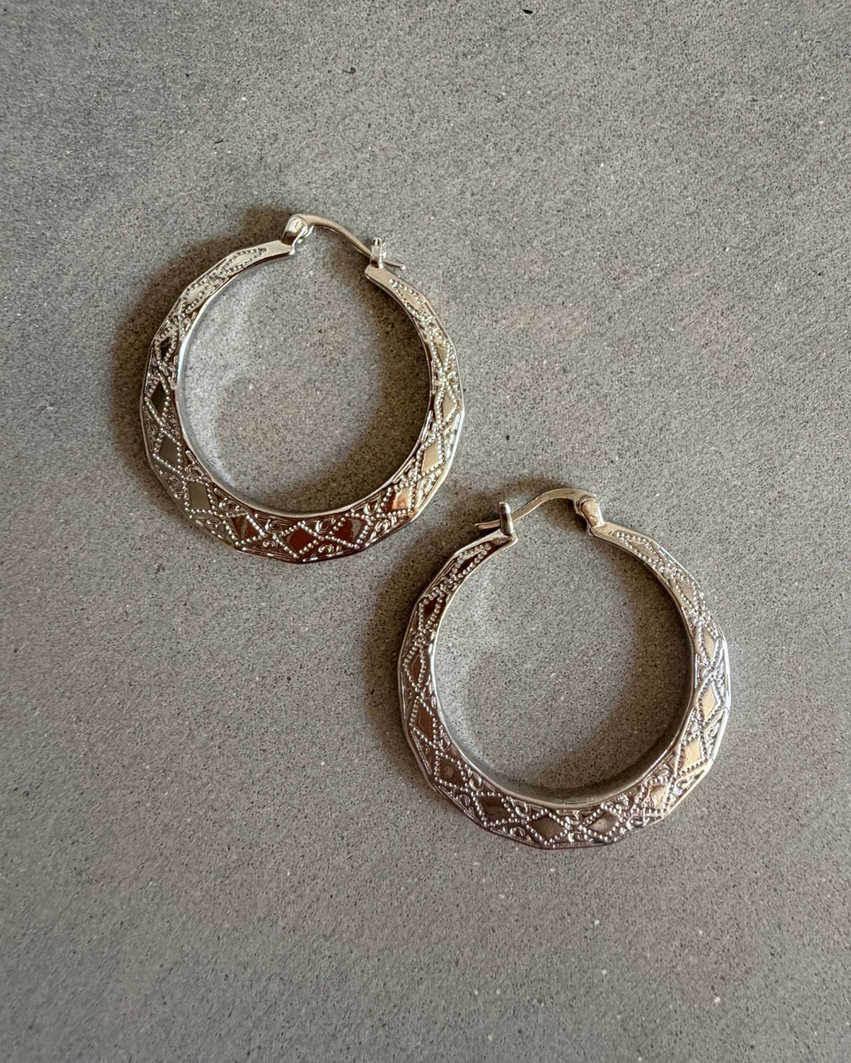 Boho Hoop in Silver