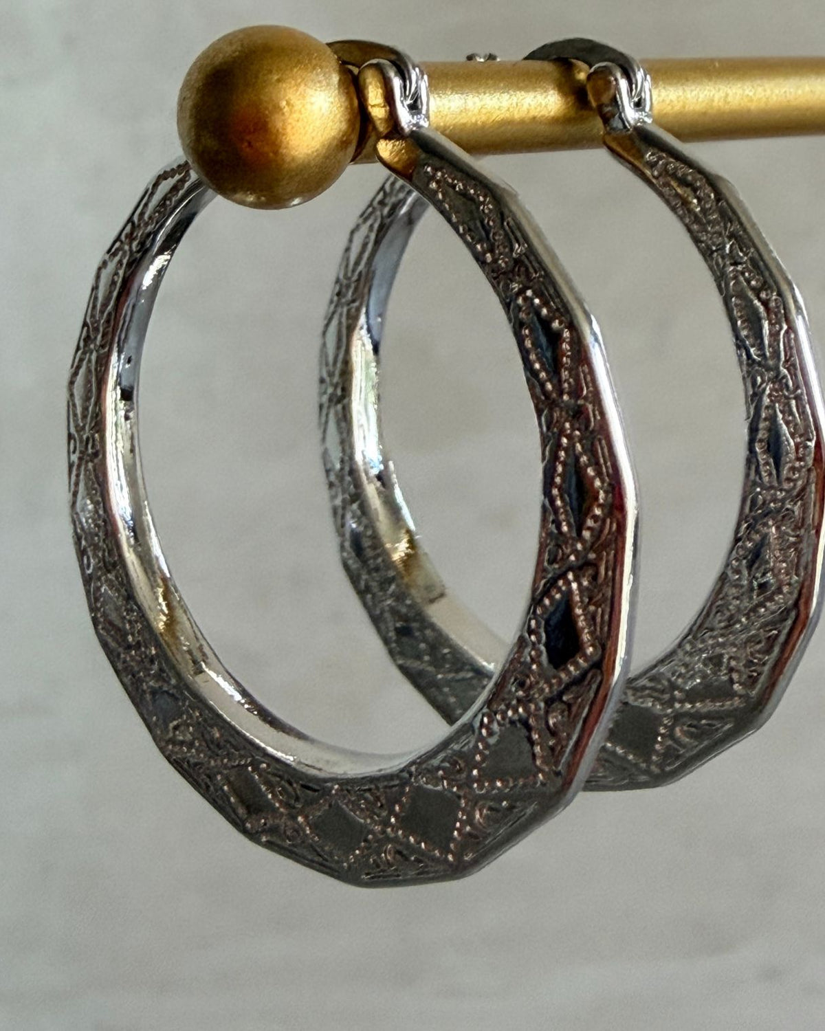 Boho Hoop in Silver