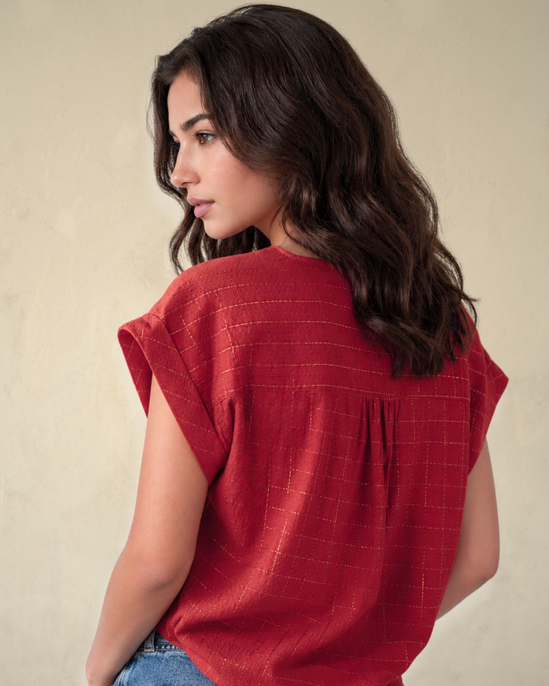 Boxie Blouse Red [PRE-ORDER] - Blouse - Marie Louise de Monterey