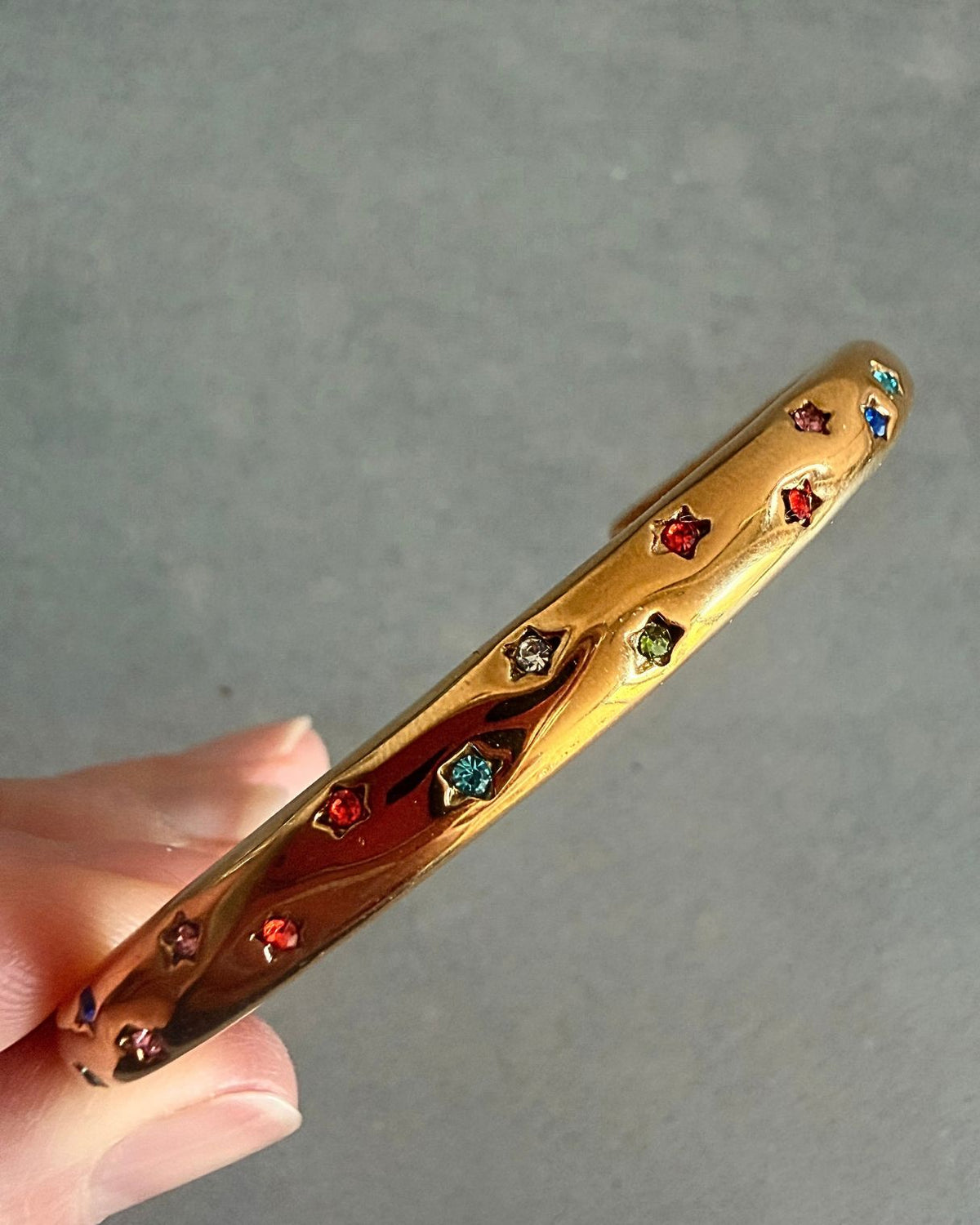 Coloured Star Cuff Bracelet