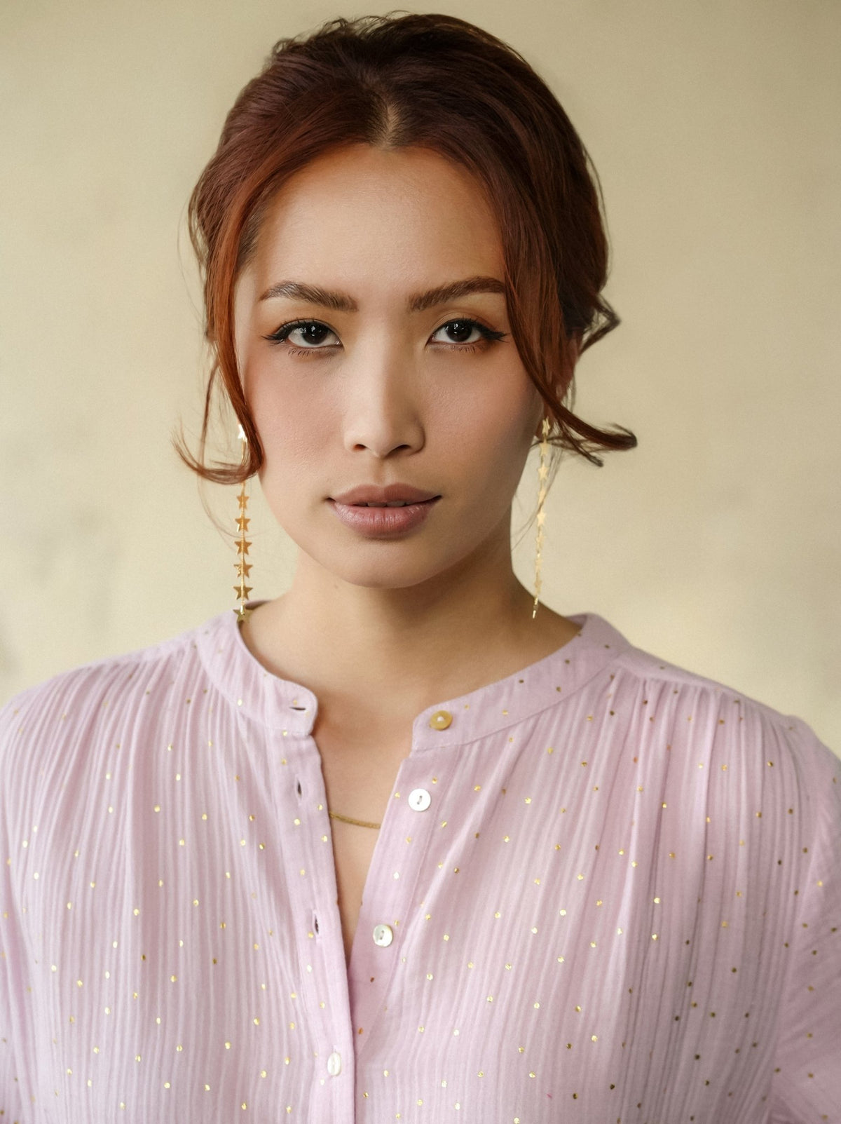 Ines Gold Dots Rose