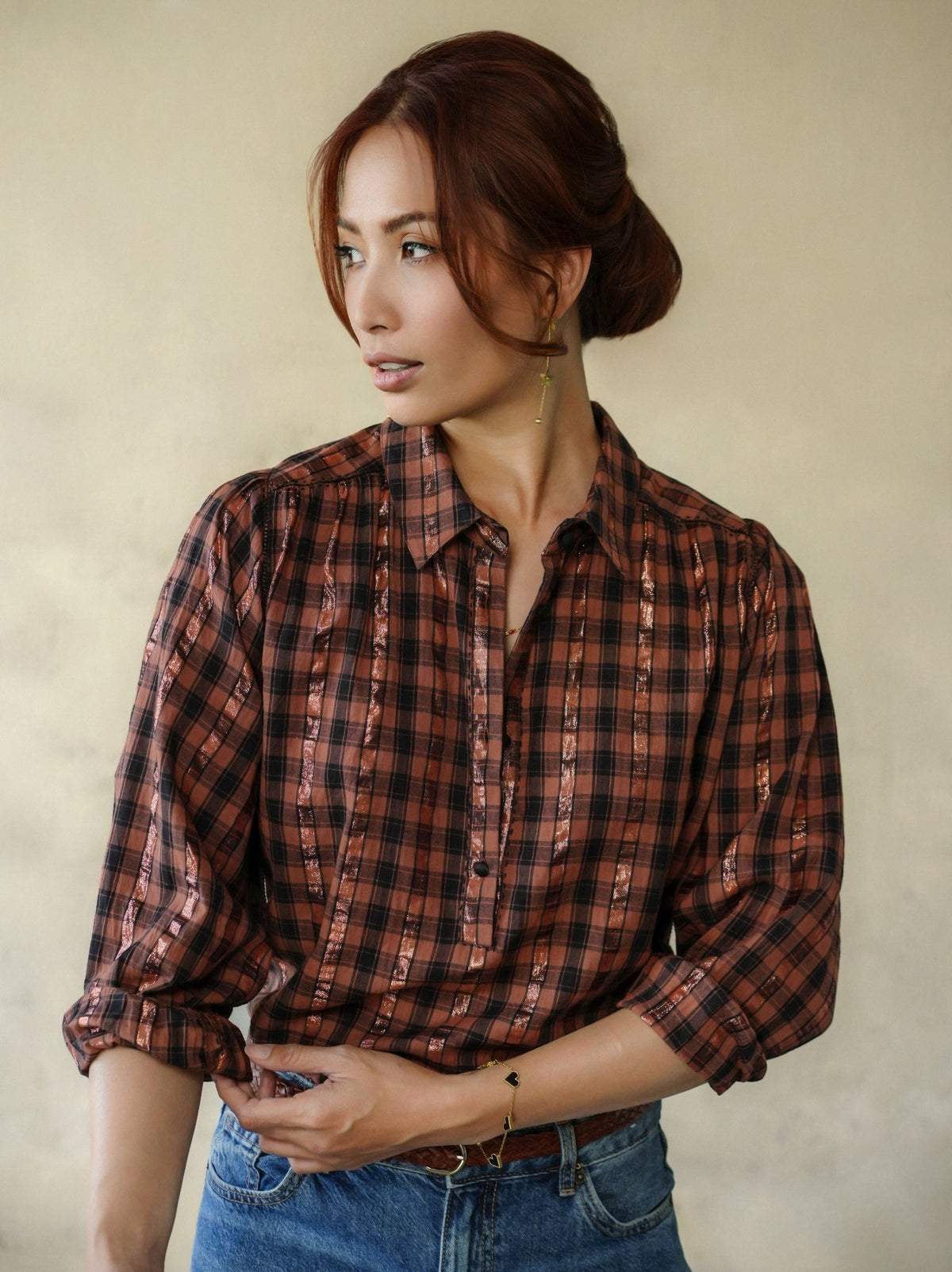 Birkin Blouse Rust - Marie Louise de Monterey