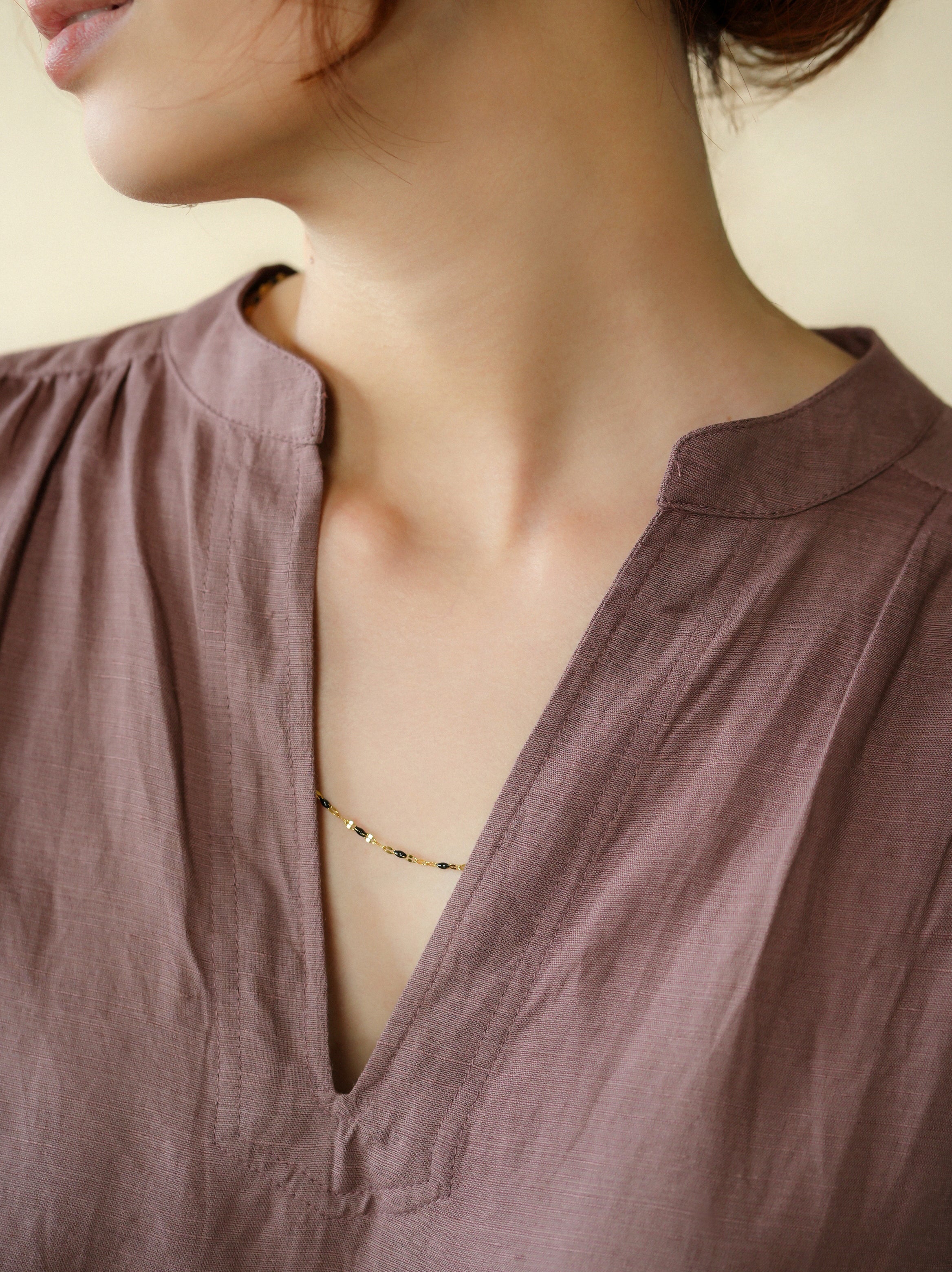 Chocolate Yuni Blouse