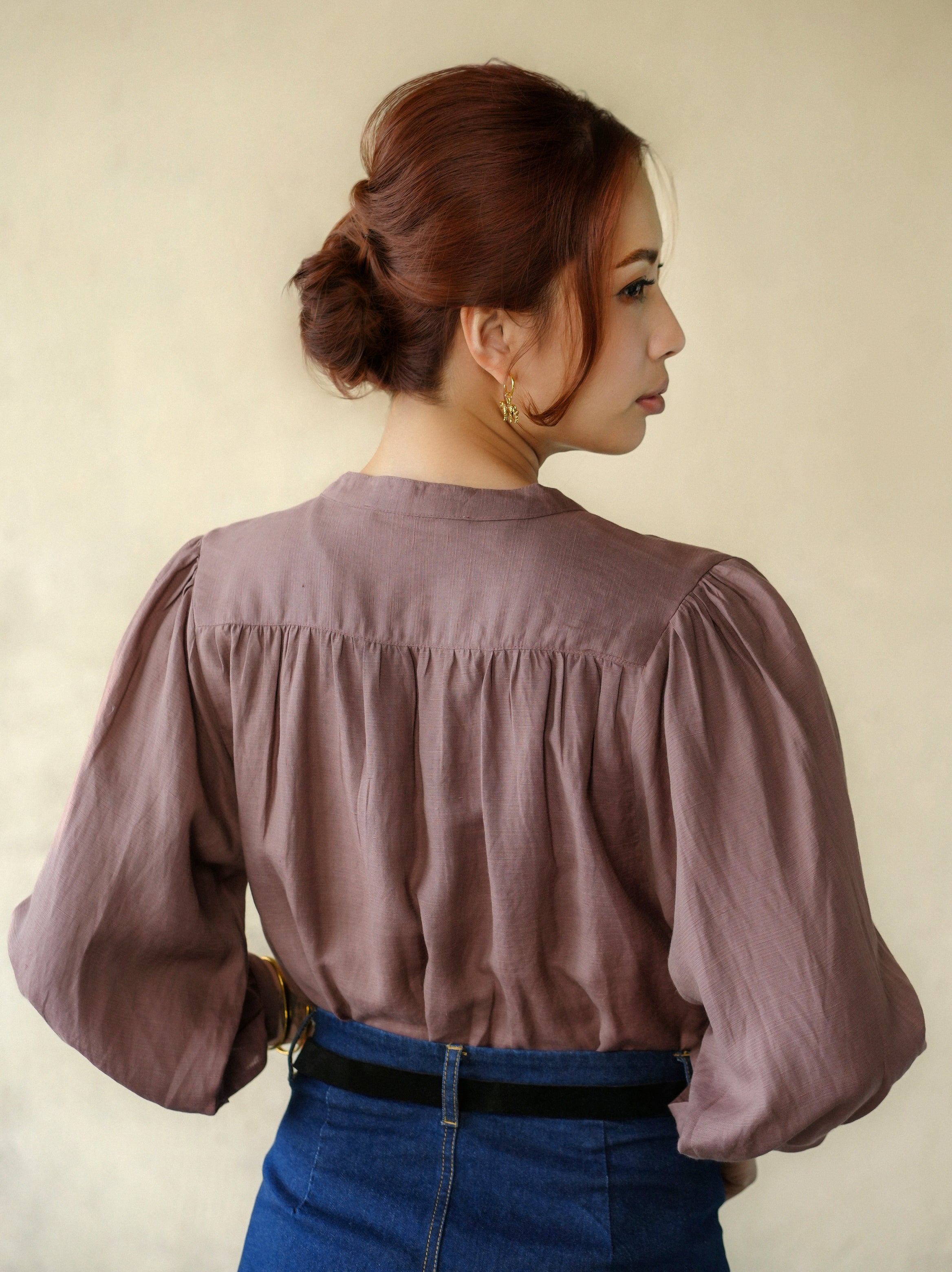 Chocolate Yuni Blouse