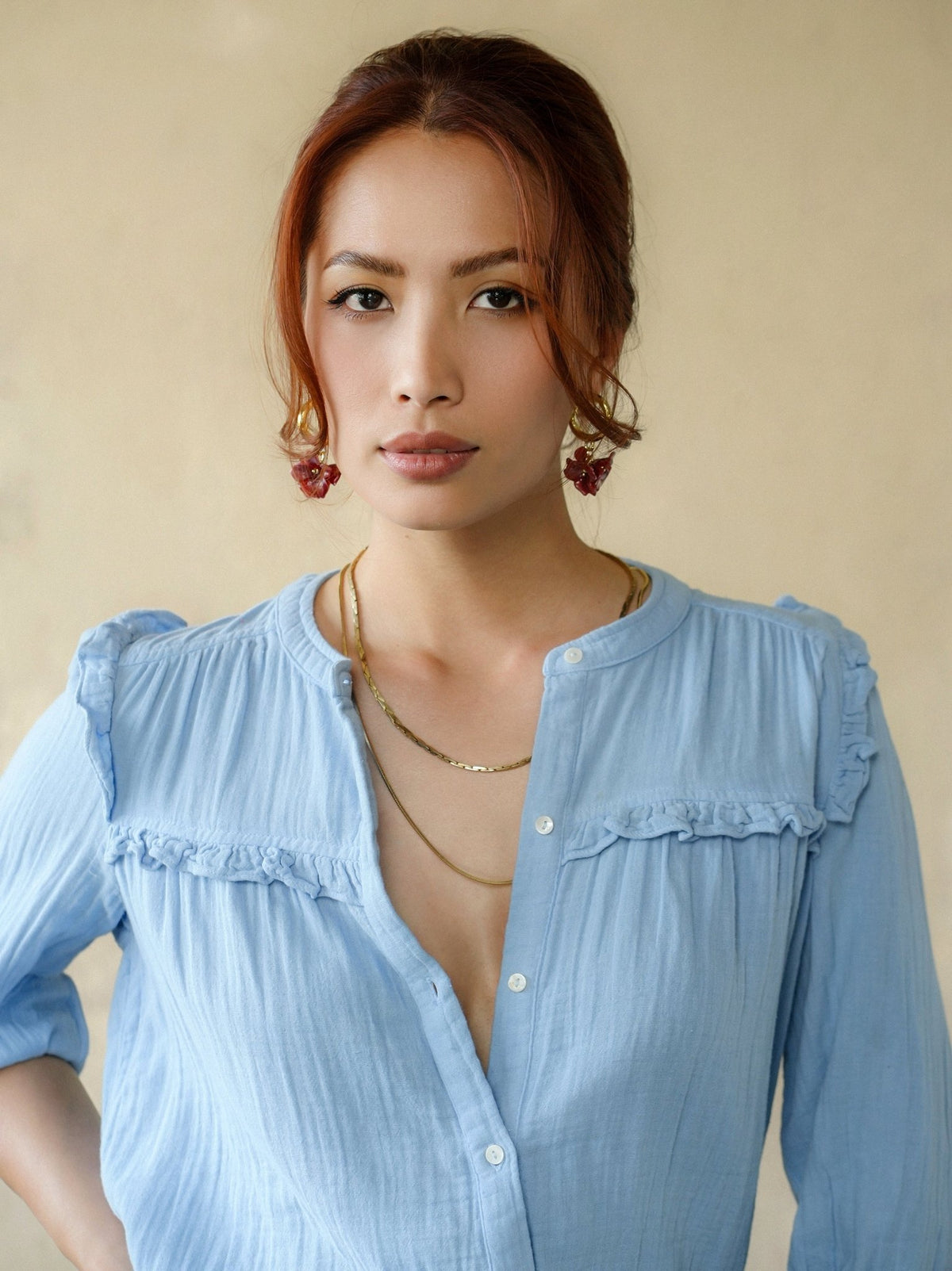 Isabella Blouse - Blue