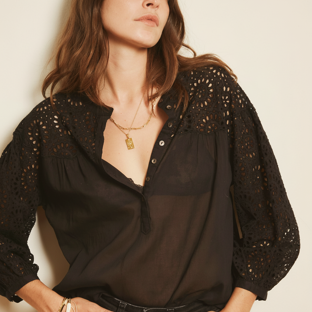 Circle Lace Blouse Black - Edited 2