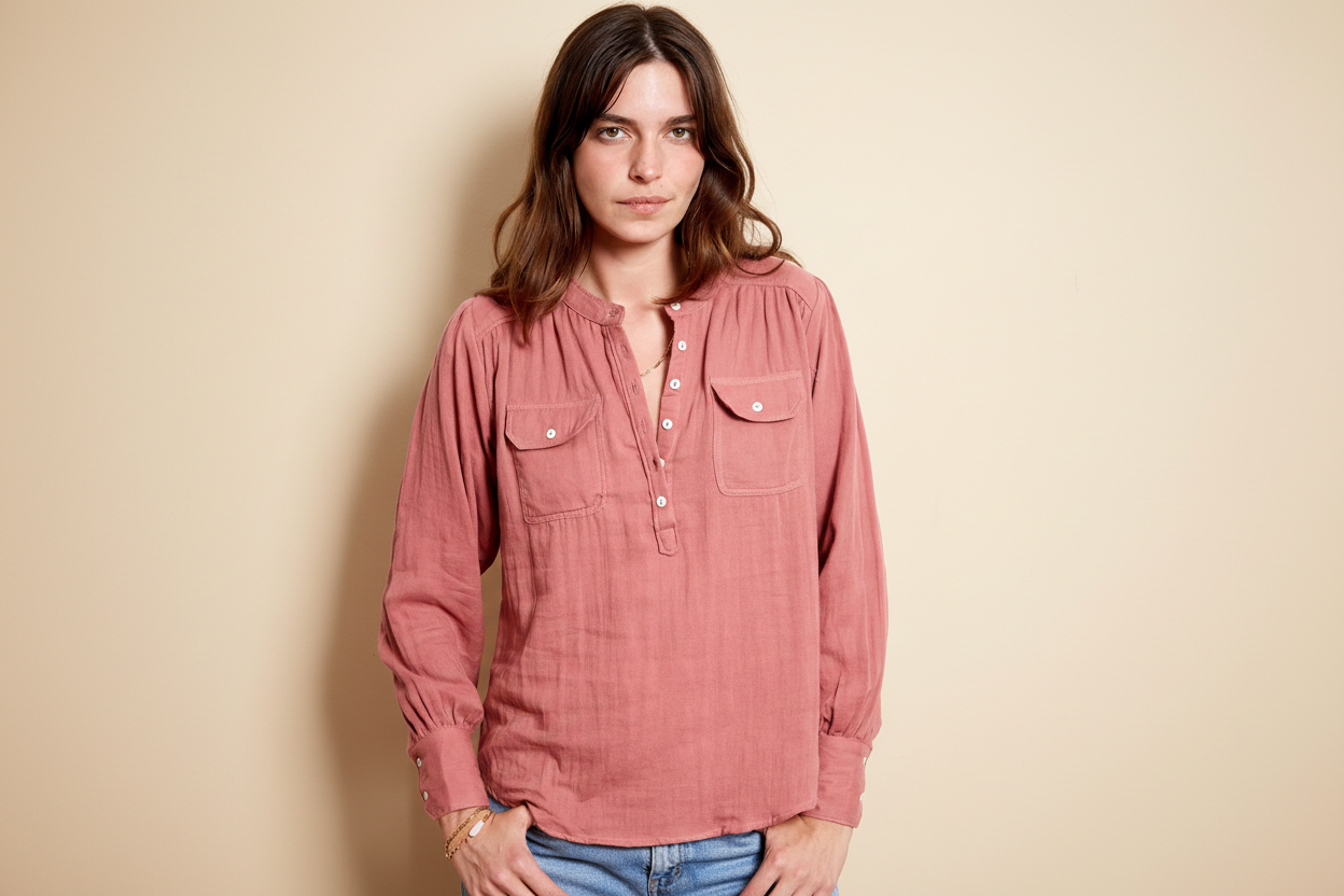 Amelie Blouse - Desert Pink