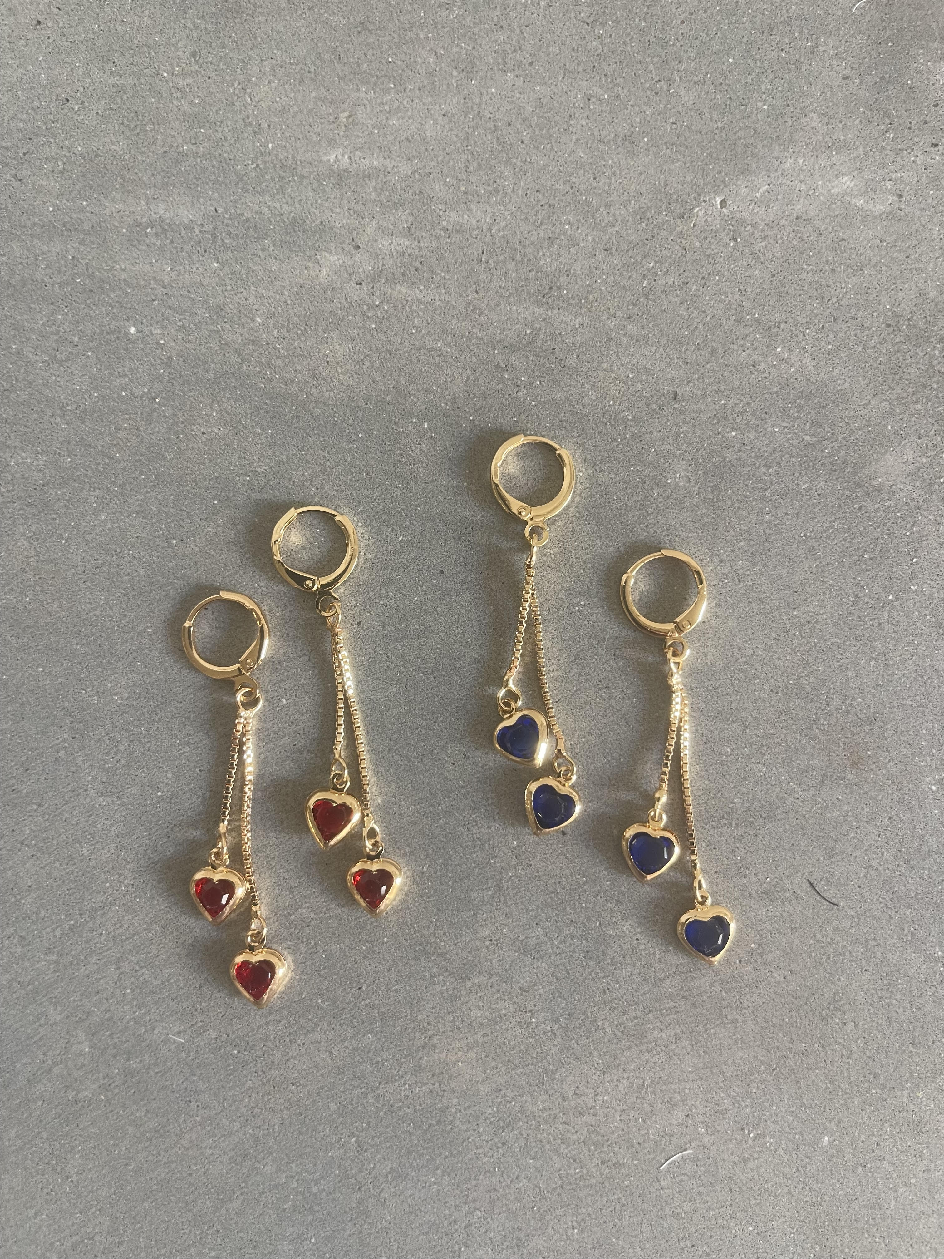 Heart Drops - Red or Blue