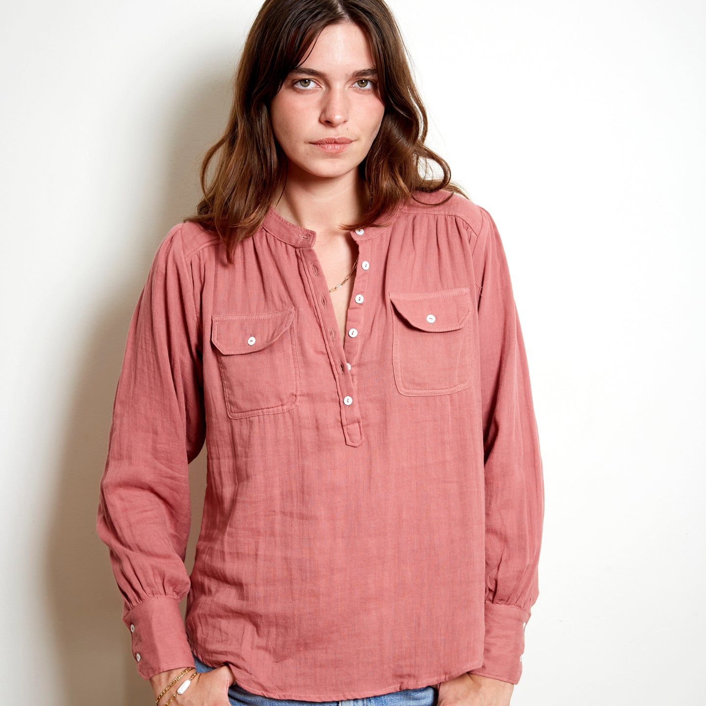 Amelie Blouse - Desert Pink