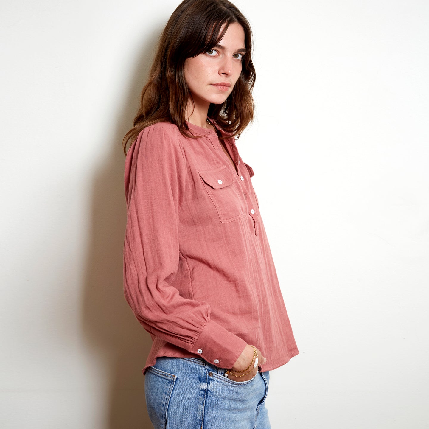 Amelie Blouse - Desert Pink